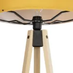 GLOBOSTAR® SAGA 204-0045 Μοντέρνο Επιδαπέδιο Φωτιστικό με Ντουί 1 x E27 AC 220-240V IP20 - Μπεζ & Κίτρινο - Μ38 x Π38 x Υ140cm - Image 6
