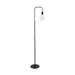 GLOBOSTAR® SNAKE 204-0053 Μοντέρνο Επιδαπέδιο Φωτιστικό με Ντουί 1 x E27 AC 220-240V IP20 - Μαύρο - Μ40 x Π25 x Υ153cm - Image 4