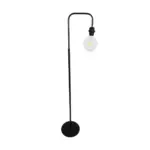 GLOBOSTAR® SNAKE 204-0053 Μοντέρνο Επιδαπέδιο Φωτιστικό με Ντουί 1 x E27 AC 220-240V IP20 - Μαύρο - Μ40 x Π25 x Υ153cm - Image 5