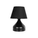 GLOBOSTAR® PYRAMID 204-0058 Μοντέρνο Επιτραπέζιο Φωτιστικό Πορτατίφ με Ντουί 1 x E27 AC 220-240V IP20 - Μαύρο - Μ22 x Π22 x Υ30cm - Image 4