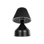 GLOBOSTAR® PYRAMID 204-0058 Μοντέρνο Επιτραπέζιο Φωτιστικό Πορτατίφ με Ντουί 1 x E27 AC 220-240V IP20 - Μαύρο - Μ22 x Π22 x Υ30cm - Image 5