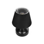 GLOBOSTAR® PYRAMID 204-0058 Μοντέρνο Επιτραπέζιο Φωτιστικό Πορτατίφ με Ντουί 1 x E27 AC 220-240V IP20 - Μαύρο - Μ22 x Π22 x Υ30cm - Image 6