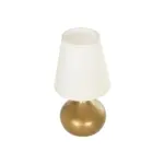 GLOBOSTAR® SWEET 204-0061 Μοντέρνο Επιτραπέζιο Φωτιστικό Πορτατίφ με Ντουί 1 x E27 AC 220-240V IP20 - Χρυσό & Μπεζ - Μ14 x Π14 x Υ25cm - Image 6