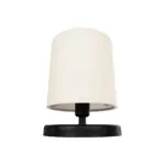 GLOBOSTAR® MINNIE 204-0062 Μοντέρνο Επιτραπέζιο Φωτιστικό Πορτατίφ με Ντουί 1 x E14 AC 220-240V IP20 - Μαύρο & Μπεζ - Μ15 x Π15 x Υ21cm - Image 5