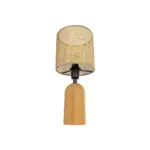 GLOBOSTAR® HARD 204-0065 Boho Επιτραπέζιο Φωτιστικό Πορτατίφ με Ντουί 1 x E14 AC 220-240V IP20 - Καφέ & Μπεζ - Μ15 x Π15 x Υ35cm - Image 5