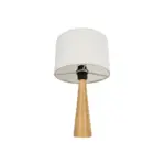 GLOBOSTAR® COBRA 204-0066 Μοντέρνο Επιτραπέζιο Φωτιστικό Πορτατίφ με Ντουί 1 x E27 AC 220-240V IP20 - Μπεζ & Λευκό - Μ24 x Π24 x Υ39cm - Image 5