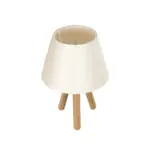 GLOBOSTAR® CAP 204-0069 Μοντέρνο Επιτραπέζιο Φωτιστικό Πορτατίφ με Ντουί 1 x E27 AC 220-240V IP20 - Καφέ & Λευκό - Μ22 x Π22 x Υ33cm - Image 6