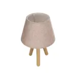 GLOBOSTAR® CAP 204-0070 Μοντέρνο Επιτραπέζιο Φωτιστικό Πορτατίφ με Ντουί 1 x E27 AC 220-240V IP20 - Καφέ & Ροζ - Μ22 x Π22 x Υ33cm - Image 6