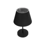 GLOBOSTAR® LARA 204-0074 Μοντέρνο Επιτραπέζιο Φωτιστικό Πορτατίφ με Ντουί 1 x E27 AC 220-240V IP20 - Μαύρο - Μ22 x Π22 x Υ35cm - Image 6