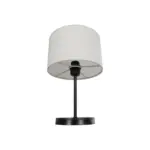 GLOBOSTAR® LARA 204-0075 Μοντέρνο Επιτραπέζιο Φωτιστικό Πορτατίφ με Ντουί 1 x E27 AC 220-240V IP20 - Μαύρο & Μπεζ - Μ24 x Π24 x Υ36cm - Image 5