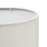 GLOBOSTAR® GLOSSY 204-0077 Μοντέρνο Επιτραπέζιο Φωτιστικό Πορτατίφ με Ντουί 1 x E27 AC 220-240V IP20 - Ασημί & Μπεζ - Μ19 x Π19 x Υ36cm - Image 6