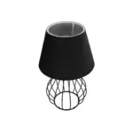 GLOBOSTAR® CLASS 204-0080 Μοντέρνο Επιτραπέζιο Φωτιστικό Πορτατίφ με Ντουί 1 x E27 AC 220-240V IP20 - Μαύρο & Μπεζ - Μ22 x Π22 x Υ36cm - Image 6