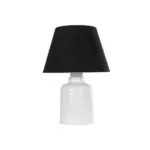 GLOBOSTAR® CIA 204-0081 Μοντέρνο Επιτραπέζιο Φωτιστικό Πορτατίφ με Ντουί 1 x E27 AC 220-240V IP20 - Λευκό & Μαύρο - Μ23 x Π23 x Υ31,5cm - Image 4