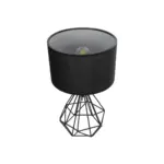 GLOBOSTAR® DIAMOND 204-0083 Μοντέρνο Επιτραπέζιο Φωτιστικό Πορτατίφ με Ντουί 1 x E27 AC 220-240V IP20 - Μαύρο - Μ24,5 x Π24,5 x Υ40cm - Image 6