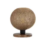 GLOBOSTAR® BOWL 204-0087 Μοντέρνο Επιτραπέζιο Φωτιστικό Πορτατίφ με Ντουί 1 x E27 AC 220-240V IP20 - Καφέ & Μπεζ - Μ22 x Π22 x Υ23cm - Image 4
