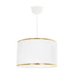 GLOBOSTAR® LOFTY 204-0091 Μοντέρνο Κρεμαστό Φωτιστικό Οροφής με Ντουί 1 x E27 AC 220-240V IP20 - Λευκό - Μ37 x Π37 x Υ21cm - Image 4