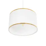 GLOBOSTAR® LOFTY 204-0091 Μοντέρνο Κρεμαστό Φωτιστικό Οροφής με Ντουί 1 x E27 AC 220-240V IP20 - Λευκό - Μ37 x Π37 x Υ21cm - Image 6