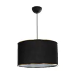 GLOBOSTAR® LOFTY 204-0092 Μοντέρνο Κρεμαστό Φωτιστικό Οροφής με Ντουί 1 x E27 AC 220-240V IP20 - Μαύρο - Μ37 x Π37 x Υ21cm - Image 4
