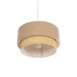 GLOBOSTAR® BIGGIE 204-0096 Μοντέρνο Κρεμαστό Φωτιστικό Οροφής με Ντουί 1 x E27 AC 220-240V IP20 - Μπεζ - Μ30 x Π30 x Υ17cm - Image 6