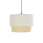 GLOBOSTAR® BIGGIE 204-0099 Μοντέρνο Κρεμαστό Φωτιστικό Οροφής με Ντουί 1 x E27 AC 220-240V IP20 - Μπεζ - Μ30 x Π30 x Υ23,5cm - Image 5
