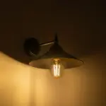 GLOBOSTAR® CATERPILLAR 204-0115 Μοντέρνο Φωτιστικό Τοίχου - Απλίκα με Ντουί 1 x E27 AC 220-240V IP20 - Μαύρο - Μ22 x Π25 x Υ14cm - Image 3