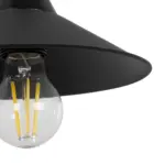 GLOBOSTAR® CATERPILLAR 204-0115 Μοντέρνο Φωτιστικό Τοίχου - Απλίκα με Ντουί 1 x E27 AC 220-240V IP20 - Μαύρο - Μ22 x Π25 x Υ14cm - Image 6