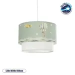 GLOBOSTAR® BALLON 204-0120 Παιδικό Κρεμαστό Φωτιστικό Οροφής με Ντουί 1 x E27 AC 220-240V IP20 - Πολύχρωμο - Μ30 x Π30 x Υ20cm