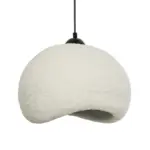 GLOBOSTAR® STONE 204-0124 Μοντέρνο Κρεμαστό Φωτιστικό Οροφής με Ντουί 1 x E27 AC 220-240V IP20 - Γκρι - Μ35 x Π31 x Υ26cm - Image 5