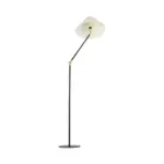 GLOBOSTAR® FLY 204-0127 Μοντέρνο Επιδαπέδιο Φωτιστικό με Ντουί 1 x E27 AC 220-240V IP20 - Μαύρο & Μπεζ - Μ72 x Π38 x Υ155cm - Image 5