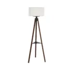 GLOBOSTAR® SHELF 204-0129 Μοντέρνο Επιδαπέδιο Φωτιστικό με Ντουί 1 x E27 AC 220-240V IP20 - Καφέ & Μπεζ - Μ45 x Π45 x Υ135cm - Image 4