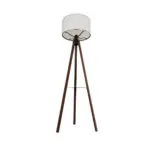 GLOBOSTAR® SHELF 204-0129 Μοντέρνο Επιδαπέδιο Φωτιστικό με Ντουί 1 x E27 AC 220-240V IP20 - Καφέ & Μπεζ - Μ45 x Π45 x Υ135cm - Image 5