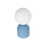 GLOBOSTAR® MAGIC 204-0133 Μοντέρνο Επιτραπέζιο Φωτιστικό Πορτατίφ με Ντουί 1 x E14 AC 220-240V IP20 - Μπλε & Λευκό - Μ15 x Π15 x Υ28cm - Image 6