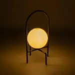 GLOBOSTAR® SPIDY 204-0139 Μοντέρνο Επιτραπέζιο Φωτιστικό Πορτατίφ με Ντουί 1 x E14 AC 220-240V IP20 - Μαύρο & Λευκό - Μ22 x Π20 x Υ38cm - Image 3
