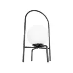 GLOBOSTAR® SPIDY 204-0139 Μοντέρνο Επιτραπέζιο Φωτιστικό Πορτατίφ με Ντουί 1 x E14 AC 220-240V IP20 - Μαύρο & Λευκό - Μ22 x Π20 x Υ38cm - Image 5