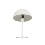 GLOBOSTAR® GASCEIO 204-0140 Μοντέρνο Επιτραπέζιο Φωτιστικό Πορτατίφ με Ντουί 1 x E27 AC 220-240V IP20 - Μπεζ - Μ25 x Π25 x Υ37cm - Image 5