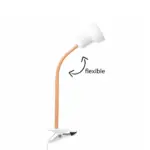 GLOBOSTAR® TAVOLO 204-0151 Παιδικό Επιτραπέζιο Φωτιστικό Πορτατίφ με Ντουί 1 x E14 AC 220-240V IP20 - Πορτοκαλί & Λευκό - Μ11 x Π9 x Υ35cm - Image 4