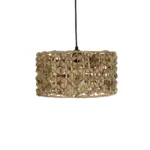 GLOBOSTAR® SAND 204-0160 Boho Κρεμαστό Φωτιστικό Οροφής με Ντουί 1 x E27 AC 220-240V IP20 - Καφέ - Μ30 x Π30 x Υ19cm - Image 5