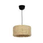 GLOBOSTAR® POMEGRANDE 204-0161 Boho Κρεμαστό Φωτιστικό Οροφής με Ντουί 1 x E27 AC 220-240V IP20 - Μπεζ - Μ32 x Π32 x Υ19cm - Image 4
