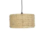 GLOBOSTAR® POMEGRANDE 204-0161 Boho Κρεμαστό Φωτιστικό Οροφής με Ντουί 1 x E27 AC 220-240V IP20 - Μπεζ - Μ32 x Π32 x Υ19cm - Image 5