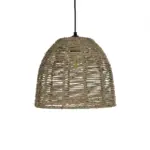GLOBOSTAR® MEKA 204-0162 Boho Κρεμαστό Φωτιστικό Οροφής με Ντουί 1 x E27 AC 220-240V IP20 - Καφε - Μ30 x Π30 x Υ28cm - Image 5