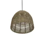GLOBOSTAR® MEKA 204-0162 Boho Κρεμαστό Φωτιστικό Οροφής με Ντουί 1 x E27 AC 220-240V IP20 - Καφε - Μ30 x Π30 x Υ28cm - Image 6