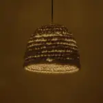 GLOBOSTAR® MEKA 204-0163 Boho Κρεμαστό Φωτιστικό Οροφής με Ντουί 1 x E27 AC 220-240V IP20 - Μπεζ - Μ30 x Π30 x Υ25cm - Image 3