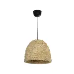 GLOBOSTAR® MEKA 204-0163 Boho Κρεμαστό Φωτιστικό Οροφής με Ντουί 1 x E27 AC 220-240V IP20 - Μπεζ - Μ30 x Π30 x Υ25cm - Image 4