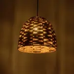 GLOBOSTAR® MEKA 204-0165 Boho Κρεμαστό Φωτιστικό Οροφής με Ντουί 1 x E27 AC 220-240V IP20 - Μπεζ - Μ30 x Π30 x Υ28cm - Image 3