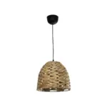 GLOBOSTAR® MEKA 204-0165 Boho Κρεμαστό Φωτιστικό Οροφής με Ντουί 1 x E27 AC 220-240V IP20 - Μπεζ - Μ30 x Π30 x Υ28cm - Image 4