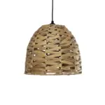 GLOBOSTAR® MEKA 204-0165 Boho Κρεμαστό Φωτιστικό Οροφής με Ντουί 1 x E27 AC 220-240V IP20 - Μπεζ - Μ30 x Π30 x Υ28cm - Image 5