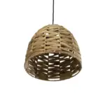 GLOBOSTAR® MEKA 204-0165 Boho Κρεμαστό Φωτιστικό Οροφής με Ντουί 1 x E27 AC 220-240V IP20 - Μπεζ - Μ30 x Π30 x Υ28cm - Image 6