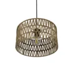 GLOBOSTAR® DARIO 204-0166 Boho Κρεμαστό Φωτιστικό Οροφής με Ντουί 1 x E27 AC 220-240V IP20 - Μπεζ - Μ30 x Π30 x Υ18cm - Image 6