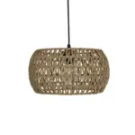 GLOBOSTAR® DARIO 204-0168 Boho Κρεμαστό Φωτιστικό Οροφής με Ντουί 1 x E27 AC 220-240V IP20 - Καφέ - Μ31 x Π31 x Υ18,5cm - Image 5