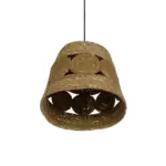 GLOBOSTAR® PANIER 204-0170 Boho Κρεμαστό Φωτιστικό Οροφής με Ντουί 1 x E27 AC 220-240V IP20 - Μπεζ - Μ32 x Π32 x Υ30cm - Image 6